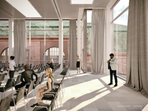 So soll der neue Saal des Rosengartens aussehen. Foto: Schmucker und Partner planungsgesellschaft mbH.