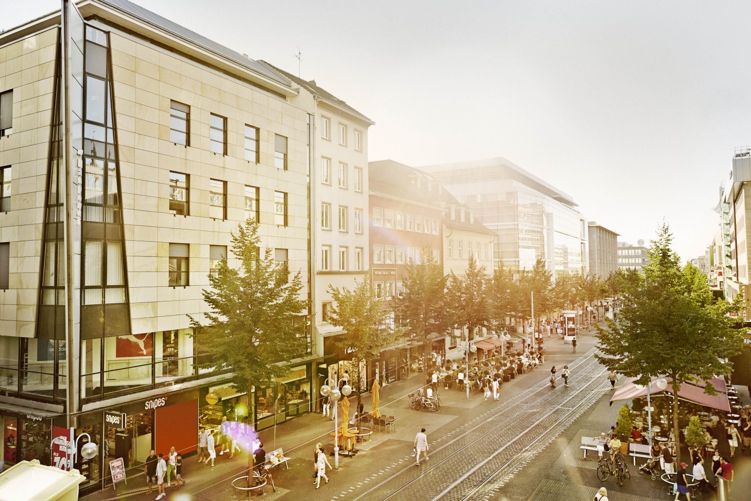 Die Mannheimer Planken laden zum Shopping ein. Foto: Stadtmarketing Mannheim / Lukac